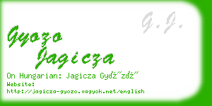 gyozo jagicza business card